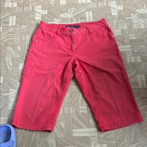 Rafaella Women’s Pink/red Denim Shorts